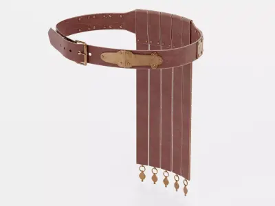 Belt - Aged Roman Armor Equipment 3D model