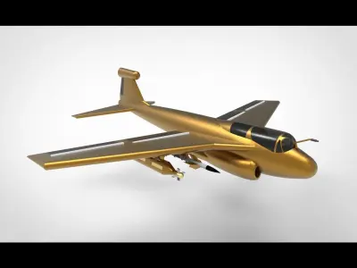 Northrop Grumman EA-6B Prowler A 3D model