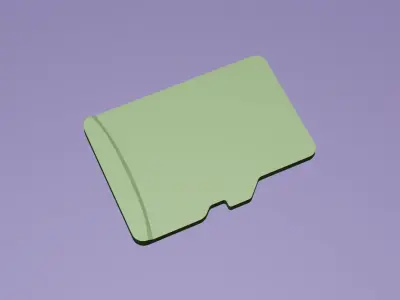 Samsung EVO Plus 128GB microSD 3D model