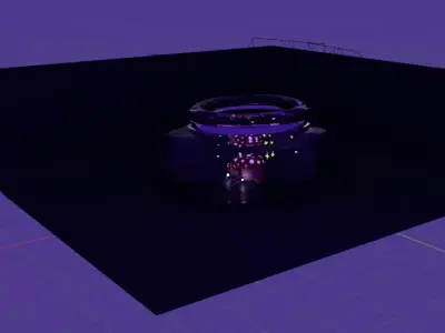 Mushroom Small Village  3D model