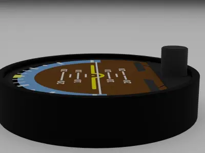 Attitude indicator 3D model