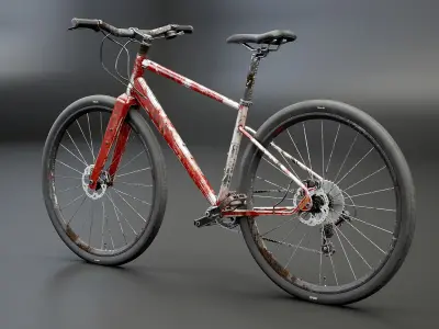 Generic Used Fitness Road Bicycle 3D model
