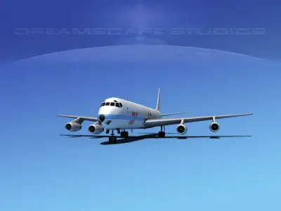 Douglas DC-8-63F Kabo Air Cargo 3D model