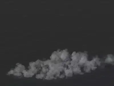 3D Large Scale Smoke Animation 3D model