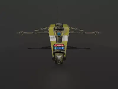 Stylized Claptrap Robot - Post-Apocalyptic Edition Low-poly 3D model