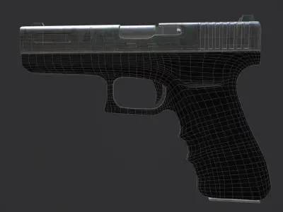 Sci-Fi Glock Low-poly 3D model