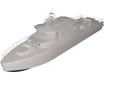 Boat concept 3D model