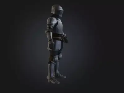 Armored Knight HIGH POLY Low-poly 3D model Low-poly 3D model Low-poly 3D model