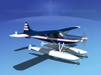Dehavilland DHC-2 Turbo Beaver V08 3D model