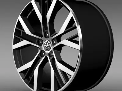 Volkswagen Golf GTI rim 3D model