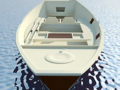 Wooden Boat MAX 2011 3D model