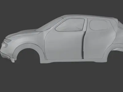 Nissan Juke LP and HP Low-poly 3D model