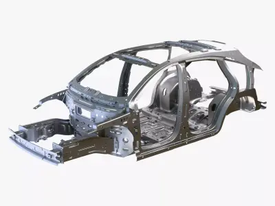 Car Frame Body Crossover Hatchback M1 3D model