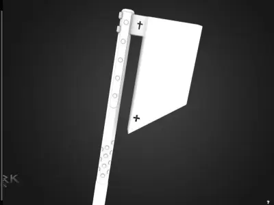 Holy Executioner Axe Low-poly 3D model