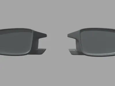 Car Mirror 019 Low-poly 3D model