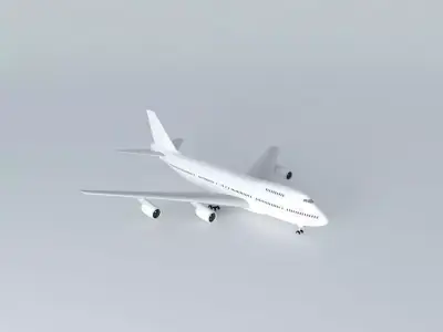Template Boeing 747 200B RR Free 3D model