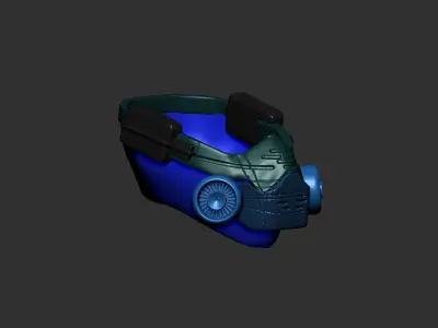 helmet high poly sculpt 3d printable  3D model 184