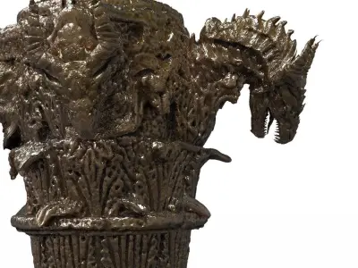 Dragon Pillar 3D model