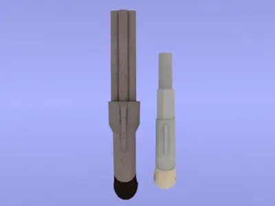 Allen guns Free low-poly 3D model