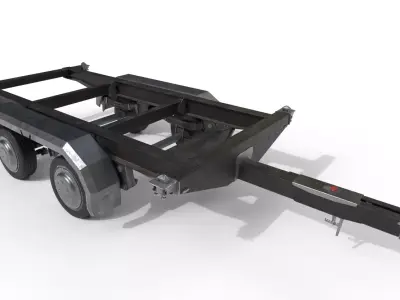 Car Trailer 3D model