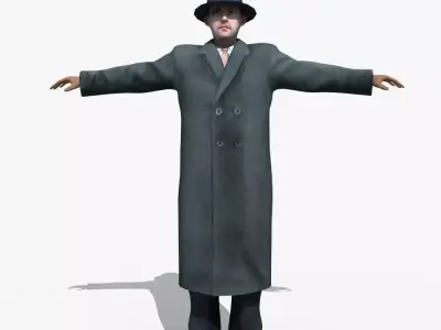 European Man 01 3D model