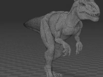 Allosaurus t - rex 3D print model