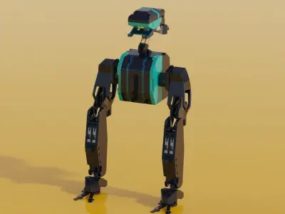 Robotic  heavy scifi mech hard surface  3D model
