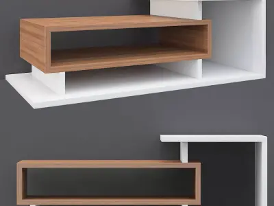 console wood Free low-poly 3D model