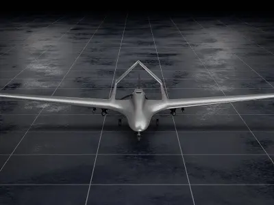 Bayraktar TB2 Low-poly 3D model