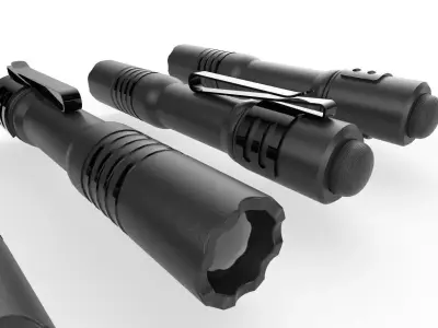 Flashlight M3 Low-poly 3D model