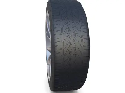 Tesla Model X Wheel and Brake 3D model