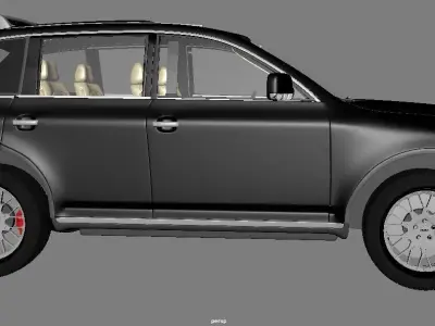 volkswagen toureg suv Free 3D model