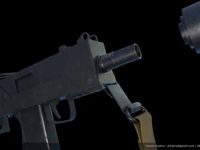 INGRAM M10 SMG - 4k textures 3D model