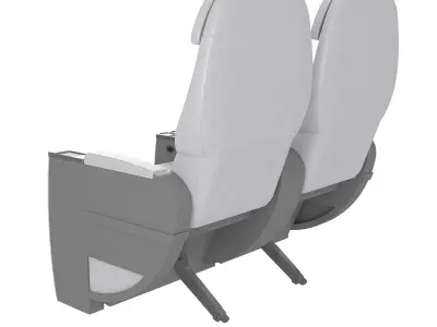 Airplane seat Geven business class 3D model