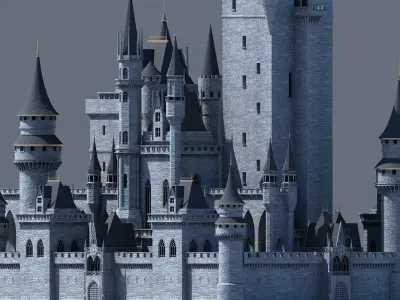 Fantasy Castle 002 3D model