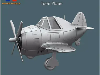 P-47 Thunderbolt  Razorback 3D Printable Egg Plane 3D print model