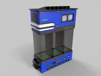 Sci-Fi Aquarium V1- 004 Low-poly 3D model