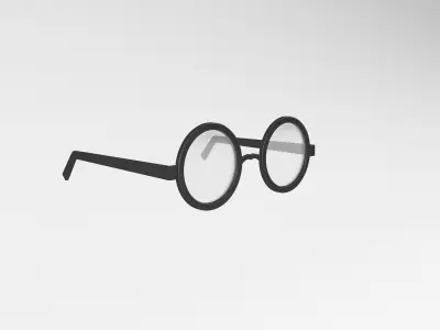 Cartoon Glasses v1 003 Low-poly 3D model