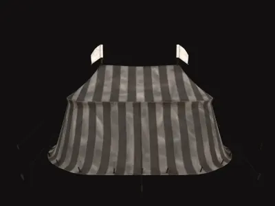 Medieval Tent V02 Low-poly 3D model