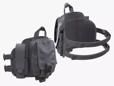 Military Leg Rig 102 - All MH Bodies - UE5 Skeletons - Rigged Low-poly 3D model