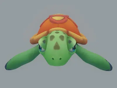 Cartoon Fish 6 Low-poly 3D model