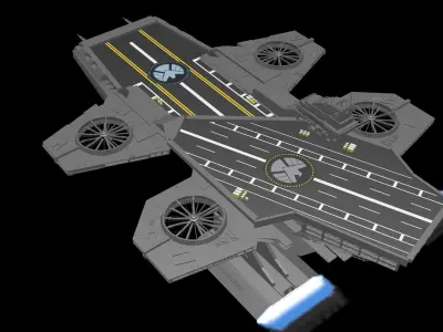 SHIELD Helicarrier Free 3D model