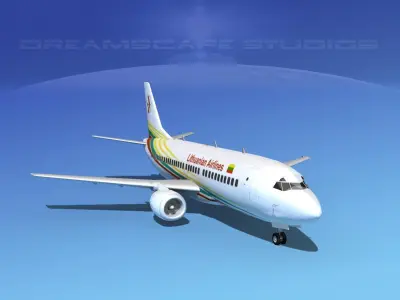 Boeing 737-300 Lithuanian Airlines 3D model