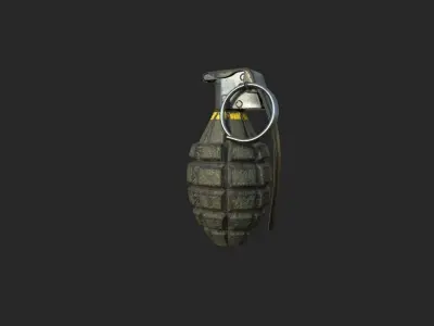 World war 2 Grenade Collection Low-poly 3D model