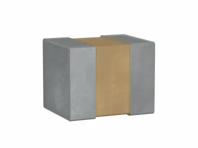 Ceramic SMD Capacitor 1210 Low-poly 3D model