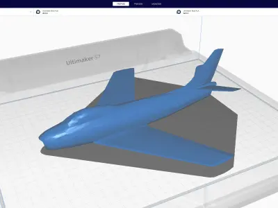 North American F-86 Sabre Low-poly 3D model