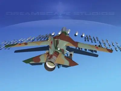 Mig 23 Flogger B V07 Russia 3D model