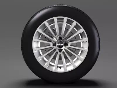 Volkswagen Up wheel 2017 3D model