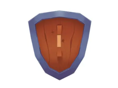 Shield - Hand Painted Free 3D model
