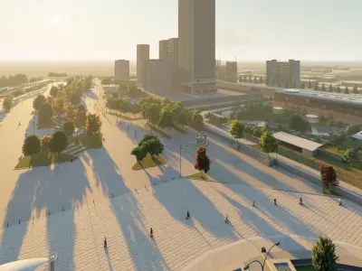 Master park-Regional park project-Private Park Landscape 3D model